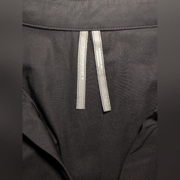 Anthropologie Black Cotton Short Sleeve Tiered A-Line Somerset Maxi Dress LG - Picture 10 of 11